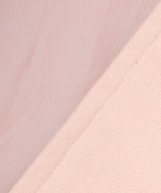 Feroux フード付きコクーンショート コート ピンク系