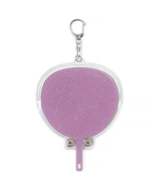 WEGO 【痛バ＆推し活グッズ】キラキラDIYうちわキーホルダー パープル