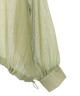 Green Parks 裾ドロストシアーシャツ Green