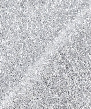 NAVE 【Nave・洗える】ラメニット カーディガン シルバー系