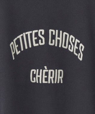 AMERICAN HOLIC コットンブレンドスウェットライクロゴニットトップス Dark Navy