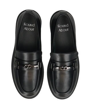 Bridget Birkin 【Round About】ボリュームソールビットローファー ブラック