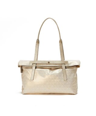 PELLE BORSA サイズチェンジトートバッグ  Alive アライブ 4442 シャンパンゴールド