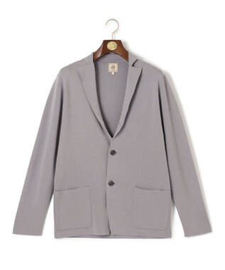 J.PRESS MEN 【WEB・一部店舗限定】ミラノリブ ニットジャケット ライトグレー系