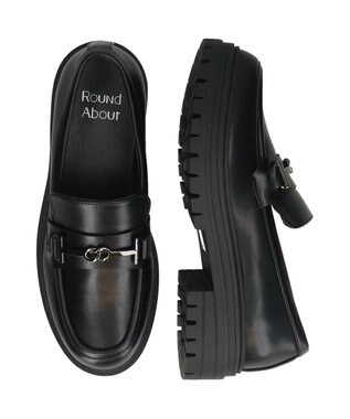 Bridget Birkin 【Round About】ボリュームソールビットローファー ブラック