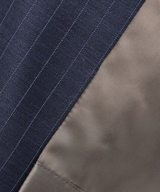 GOTAIRIKU 【Loro Piana Fabric】365 通年 3ピーススーツ(ネイビーストライプ) ダルブルー×ストライプ