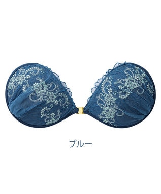 BRADELIS New York 【NuBra / ナチュラルタイプ】ヌーブラ・エアーライト エメ 蒸れにくい バックレス コレクション デザインヌーブラ 正規品 ブルー