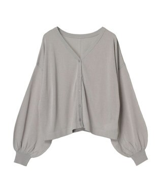 earth music&ecology シアーカーディガン Gray