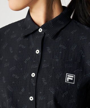 FILA GOLF／marie claire 【FILA GOLF】 ブランドロゴプリントTシャツ ブラック