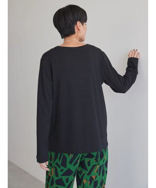 AMERICAN HOLIC Ｄａｉｌｙ　クルーネックカットプルオーバー Black