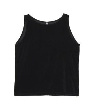 AMERICAN HOLIC シアーベロアタンクトップ Black