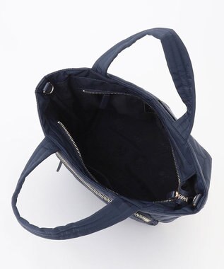 TOCCA 【撥水】CHECKER CLOVER QUILT BAG トートバッグ ネイビー系
