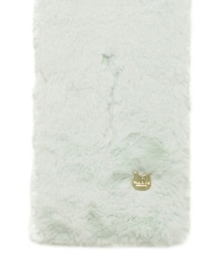 MOONBAT PAUL & JOE ACCESSOIRES フェイクファーポンマフラー ミントグリーン