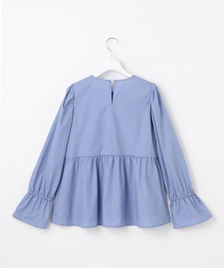 Feroux フリルギャザー ブラウス ブルー系