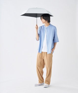 MOONBAT 【世界初の放射冷却素材】REIKYAKUパラソル ラディクール 折りたたみ傘 50㎝ 晴雨兼用 日傘 遮光100％ UV100％ 遮熱 ライトグレー