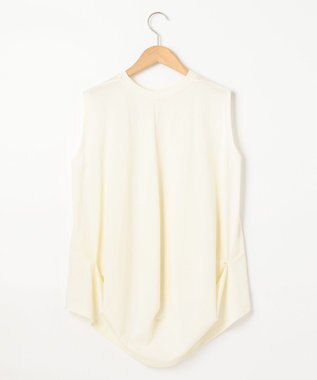 #Newans 【洗える】バックシャンデザインカットソー ホワイト系