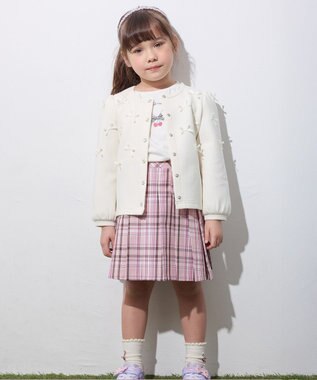 ANY KIDS ネックレス モチーフ Tシャツ エクリュ（チェリー）