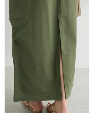 Green Parks ・Ｄｏｕｂｌｅ　Ｆｌａｇｓ　ミニリップカーゴスカート Khaki