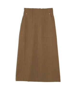 YECCA VECCA ドライタッチナロースカート Brown