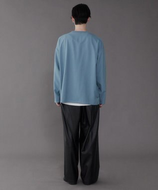 WEGO 【セットアイテム/軽量/シワにならない】ドライポリアンサンブルプルオーバーシャツ（LS） ブルー