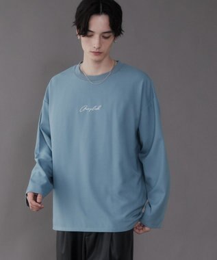 WEGO 【セットアイテム/軽量/シワにならない】ドライポリアンサンブルプルオーバーシャツ（LS） ブルー