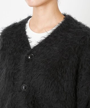 NAVE 【Nave】モヘアシャギー ショートカーディガン ブラック系