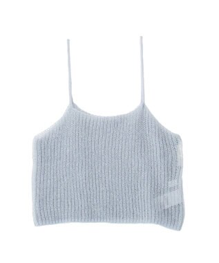 AMERICAN HOLIC 甘編みキャミカーディガンセット Sax