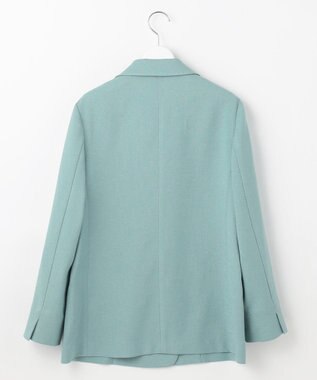 自由区 【ドラマ「明日はもっと いい日になる」着用】【セットアップ対応・接触冷感・洗える】リネンライクシンセティックテーラード ジャケット ライトブルー