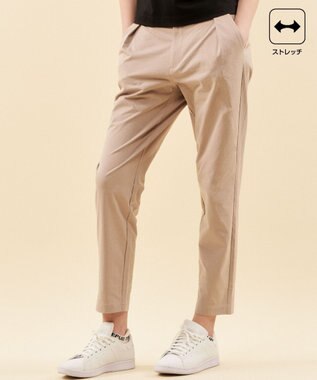 23区GOLF 【WOMEN】【ストレッチ】きれいめテーパードパンツ キャメル系