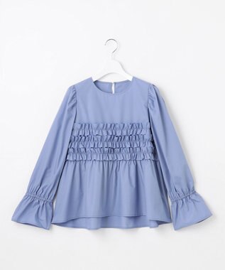 フリルギャザー ブラウス
