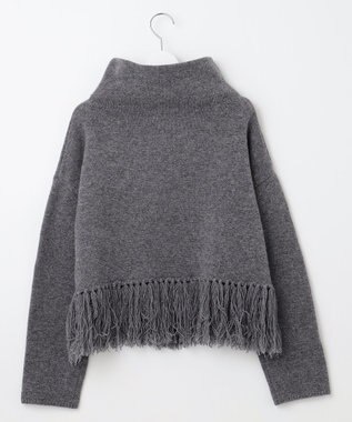 23区 L 【SLOW/一部店舗限定】ニットトータル フリンジ ニット ライトグレー系