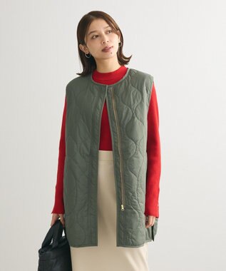 Green Parks もちやわ　袖口釦リブニットプルオーバー Red