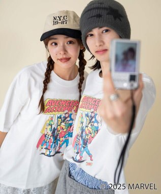 WEGO 【ユニセックス着用ITEM/SMLサイズ展開】MARVELグラフィックT（S） 柄3