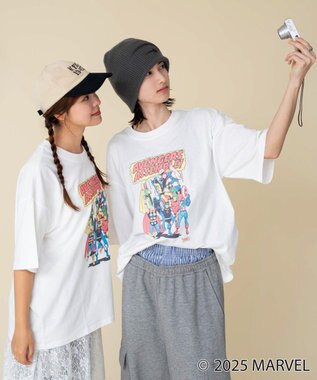 WEGO 【ユニセックス着用ITEM/SMLサイズ展開】MARVELグラフィックT（S） 柄3