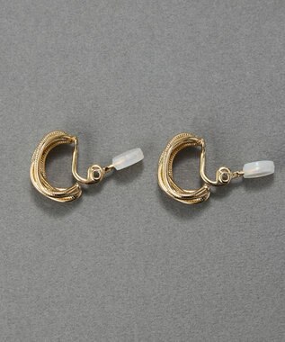 Phoebe 【痛くないシリーズ・金属アレルギー対応】シンフォニーフープソフトイヤリング　ゴールド ゴールド