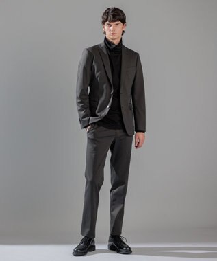 JOSEPH HOMME スビンソフトジャージー　タートルネックカットソー ブラック系