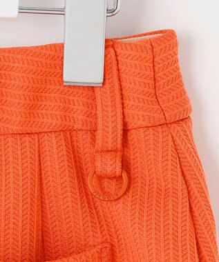 23区GOLF 【WOMEN】ヘリンボンジャージスカート オレンジ系