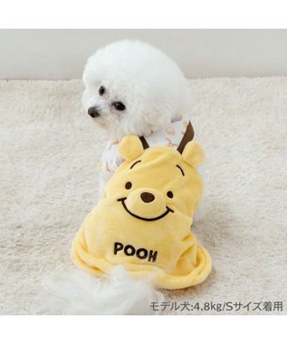 PET PARADISE ディズニー くまのプーさん ふわふわぬいぐるみ ロンパース 小型犬 イエロー