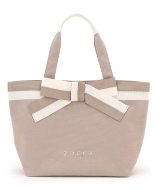 TOCCA KNOT IN CONTRAST CANVASTOTE キャンバストート ベージュ系