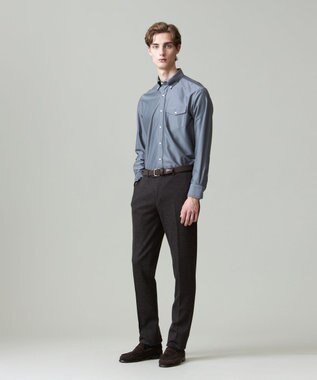 J.PRESS MEN KANEMASA KNITTING デニムジャージ シャツ ライトグレー系