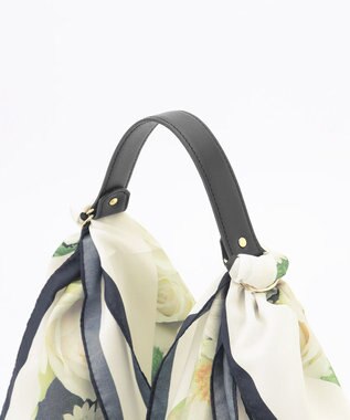 自由区 【カトリエムブーケ】La boroderie de Laurent ブーケモチーフマルチスカーフ ブーケ柄