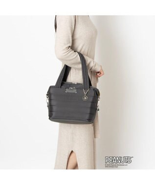 CLATHAS CLATHAS×PEANUTS 2WAYボストンバッグ ブラック