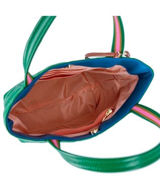 tsumori chisato CARRY ネコキルティング ハンドバッグ ミニバッグ グリーン