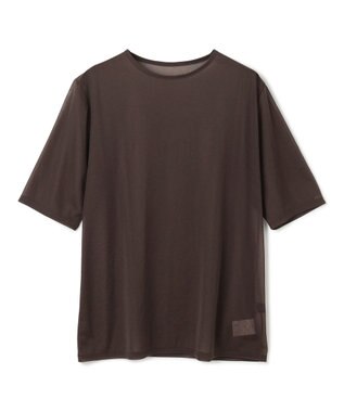 uncrave トリコットシフォン ハーフスリーブカットソー ブラウン