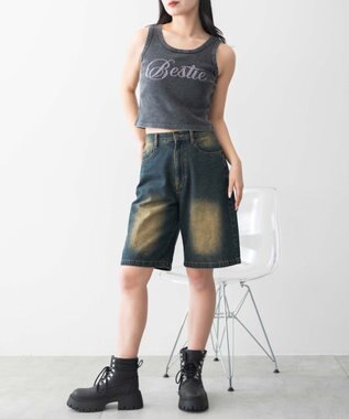 WEGO ヴィンテージウォッシュグラフィックタンク 柄2