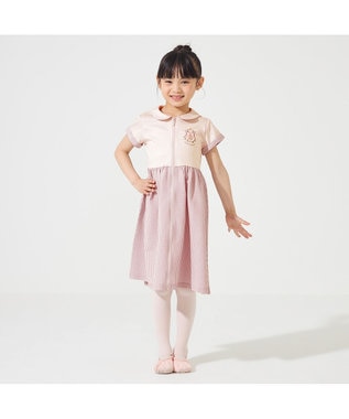 Chacott ジップアップワンピース グレイッシュローズ