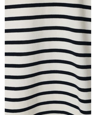 earth music&ecology ラウンドチュニックＴ Border Ivory