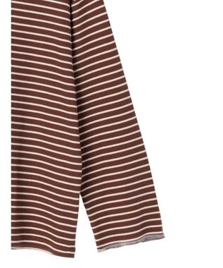 CRAFT STANDARD BOUTIQUE ボーダーワッフルプルオーバー Brown