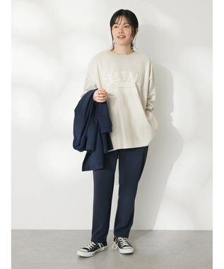 CRAFT STANDARD BOUTIQUE プリント裏毛チュニック Ivory