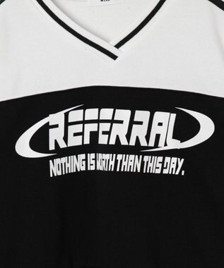 WEGO 切り替えショートスウェット ブラック